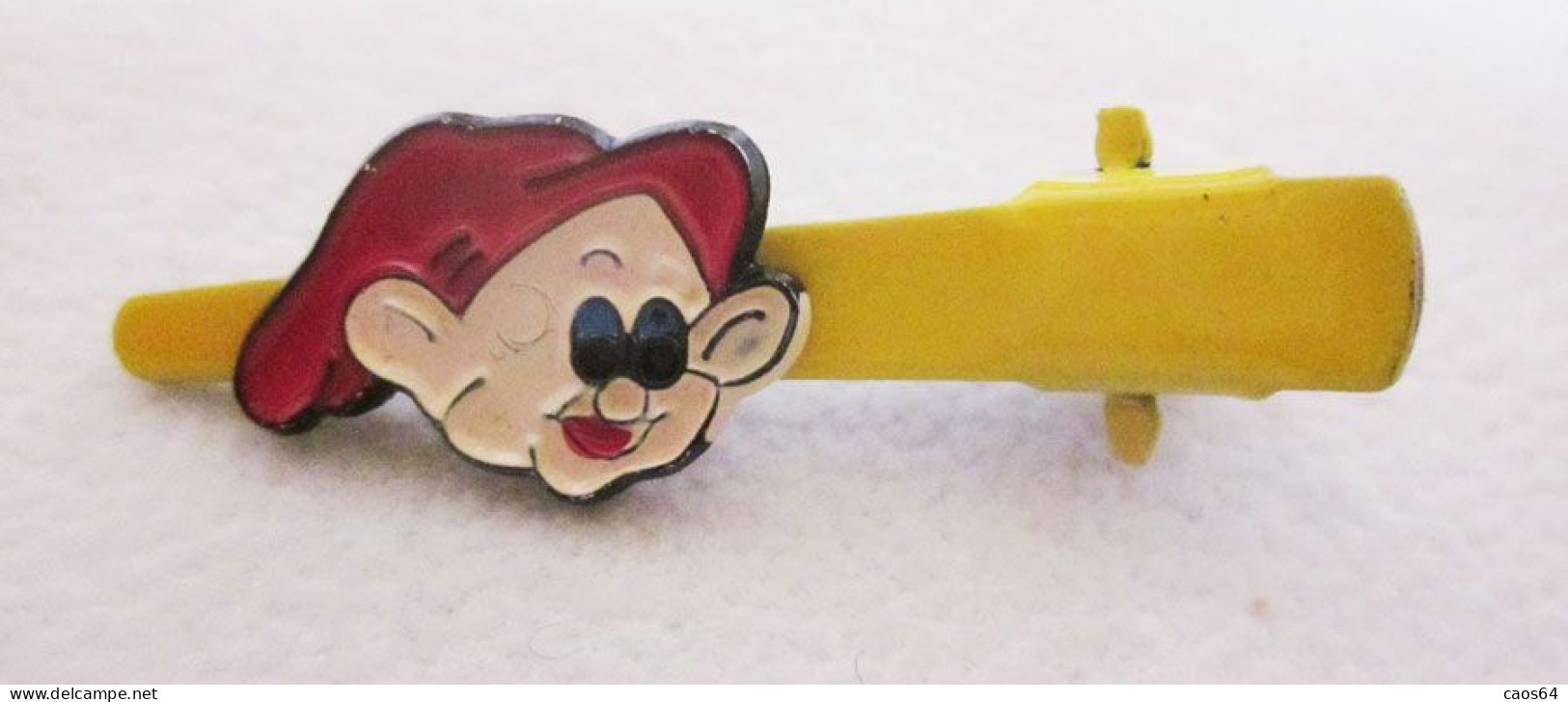 Molletta Fermaglio Cucciolo Smaltato Disney Fermacapelli Bigiotteria Vintage Metal L 3,5 Cm - Autres & Non Classés