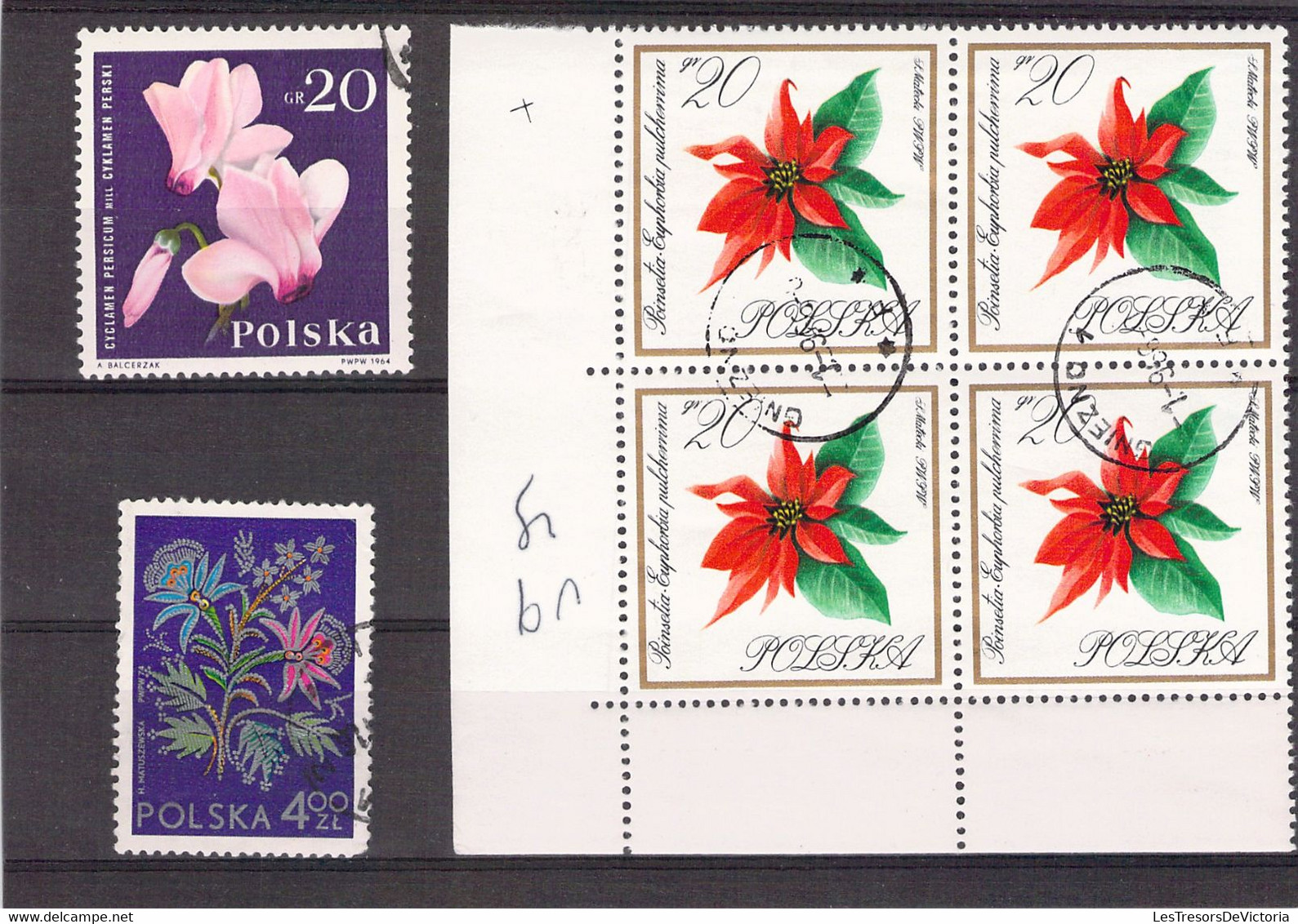 Lot De Timbres Thème Fleurs -  Pologne - Canada - Chine Etc. - Other & Unclassified