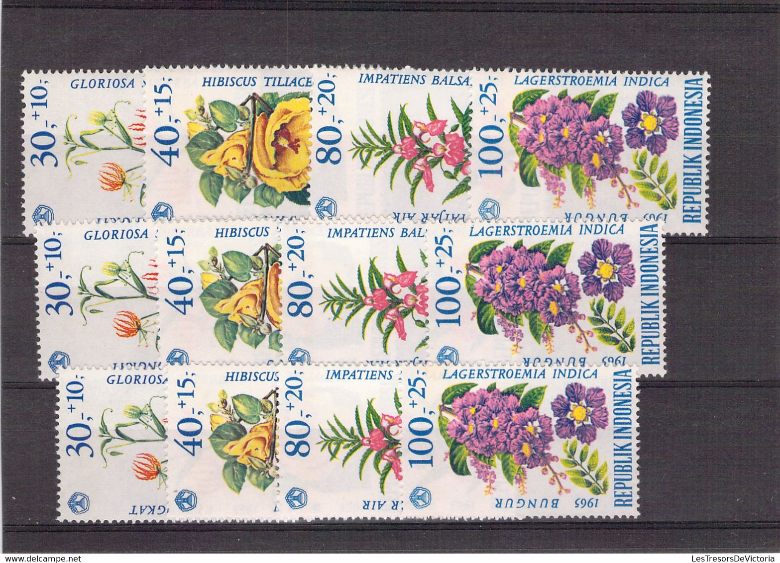 Lot De Timbres Thème Fleurs -  Chine - Congo Belge - Nicaragua  - Cuba Etc. - Other & Unclassified