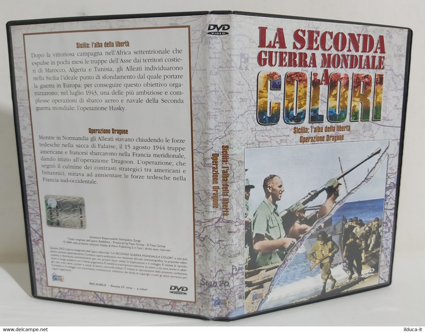 I104039 DVD - La Seconda Guerra Mondiale A Colori - Sicilia / Operazione Dragone - Documentary