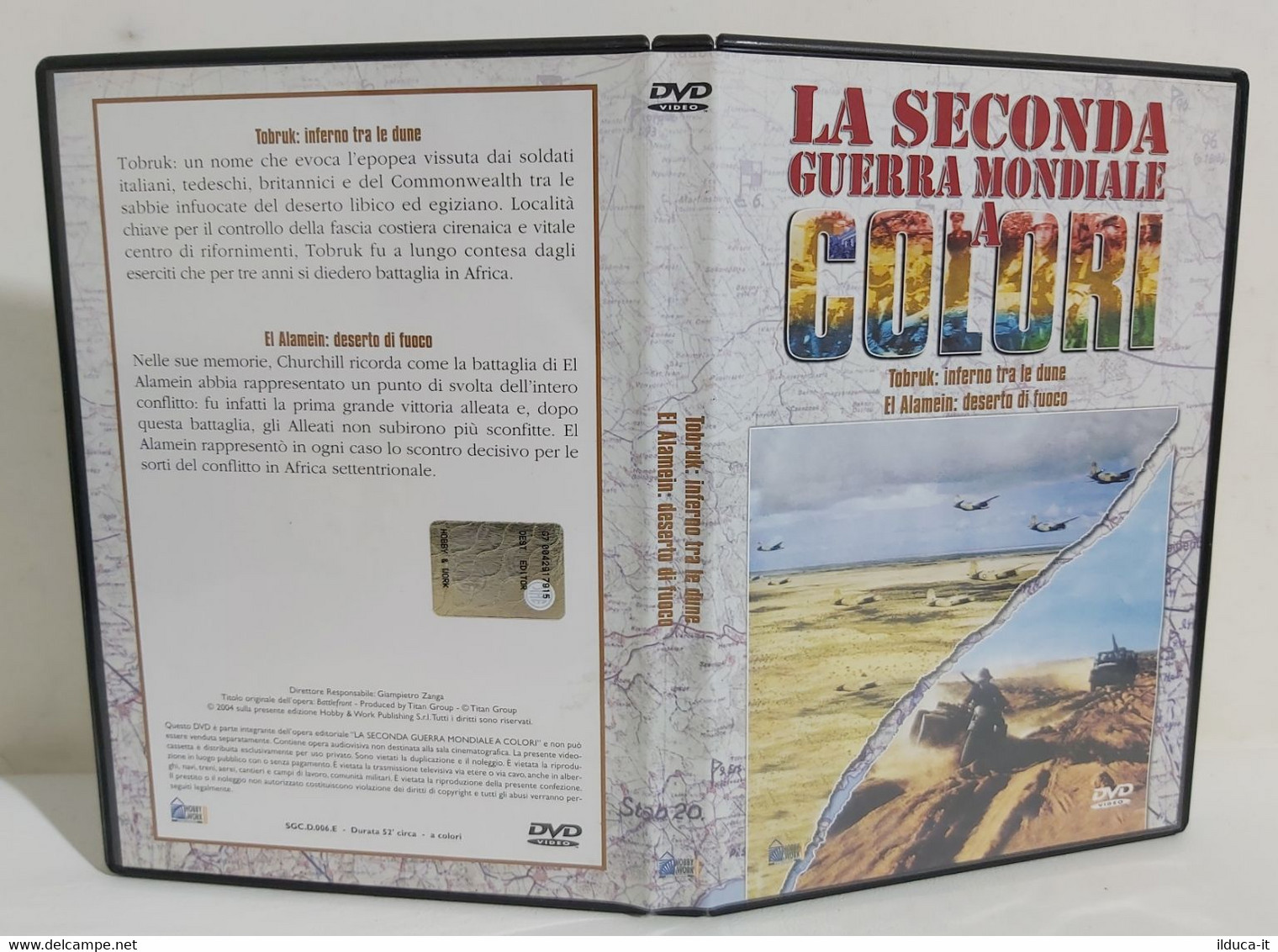 I104041 DVD - La Seconda Guerra Mondiale A Colori - Tobruk / El Alamein - Dokumentarfilme