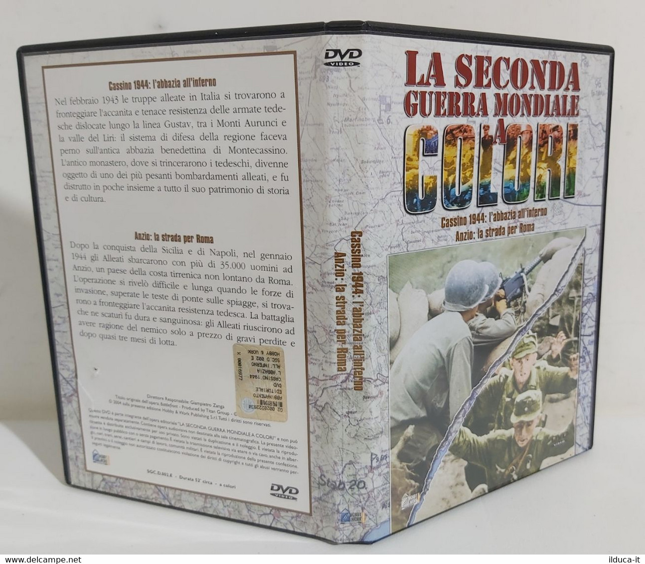 I104045 DVD - La Seconda Guerra Mondiale A Colori - Cassino 1944 / Anzio - Dokumentarfilme