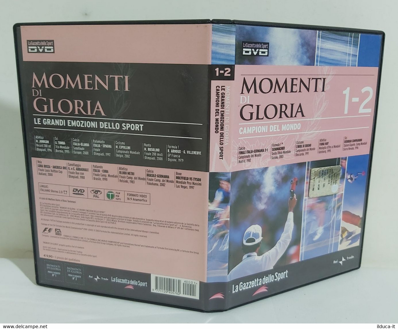 I104061 DVD - Momenti Di Gloria Campioni Del Mondo N. 1-2 - Gazzetta Dello Sport - Deporte