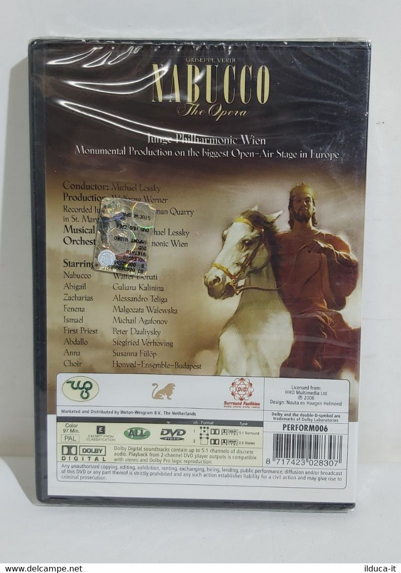 I104062 DVD - Nabucco - Giuseppe Verdi - Junge Philarmonic Wien - Dir. M. Lessky - Concert En Muziek
