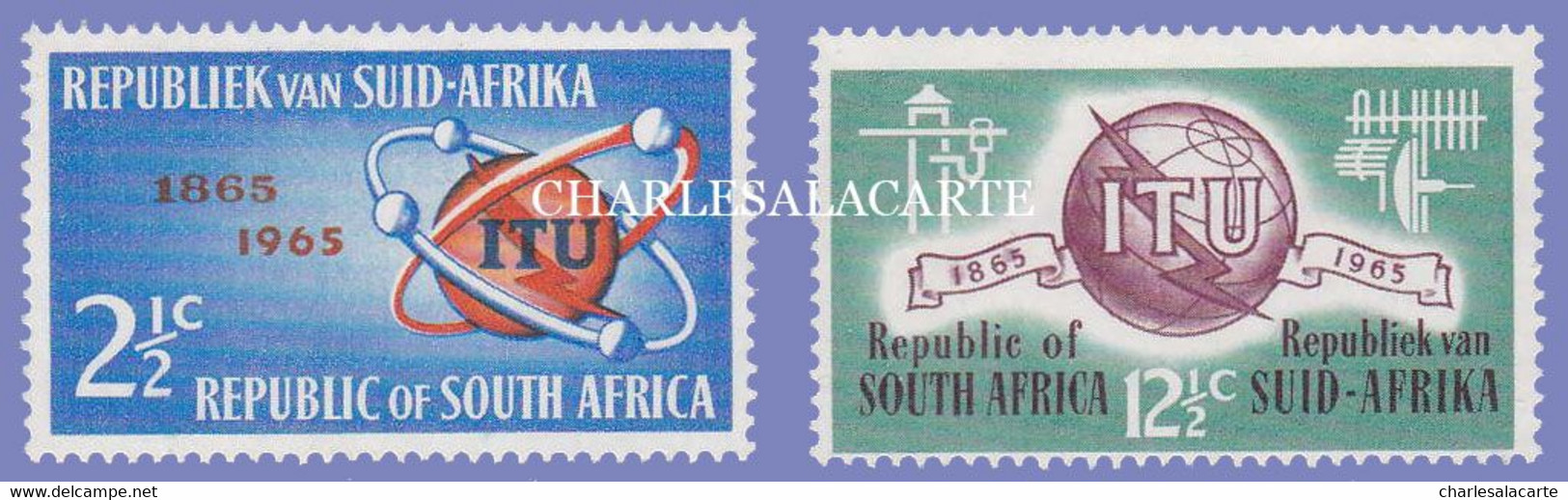 SOUTH AFRICA  1965  I.T.U. CENTENARY  S.G. 258-259  U.M. - Unused Stamps