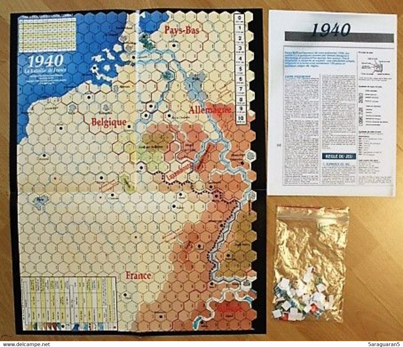 MAGAZINE - CASUS BELLI - Numéro 46 - 1988 Avec Encart / Wargame Complet 1940 - Juegos De Representaciones