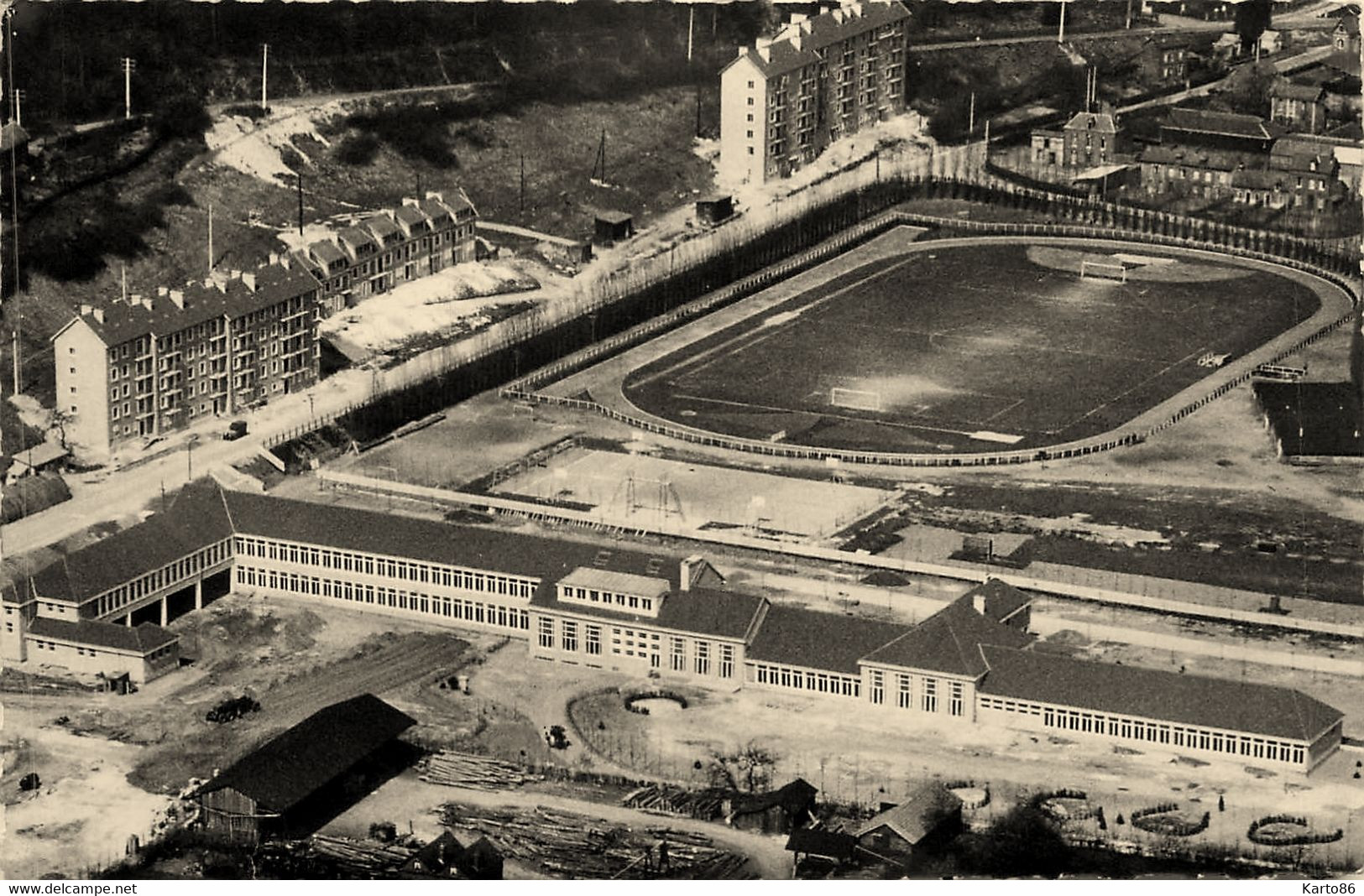 Maromme * Stade Stadium Estadio * Coopératives Scolaires , Groupe Thérèse Delbos 25 Avril 1954 * Sport Foot Football - Maromme