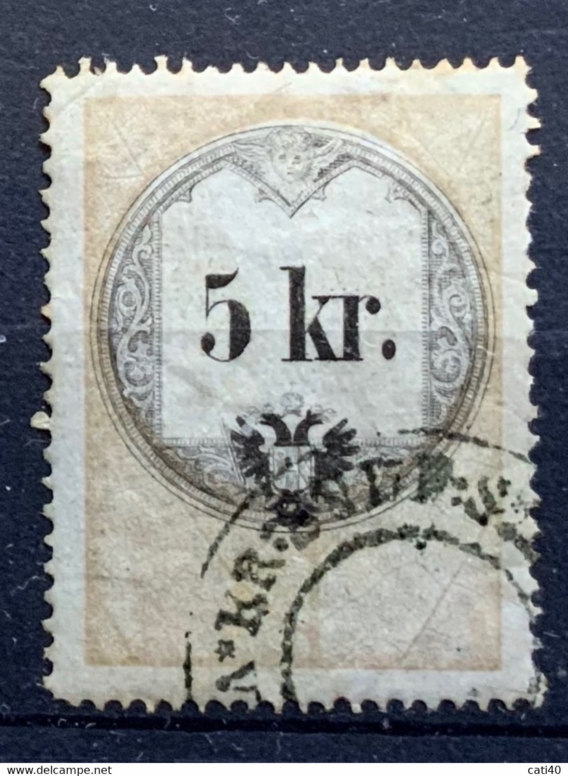 AUSTRIA  STEMPELMARKE MARCHE DA BOLLO  - 5 Kr - Fiscaux