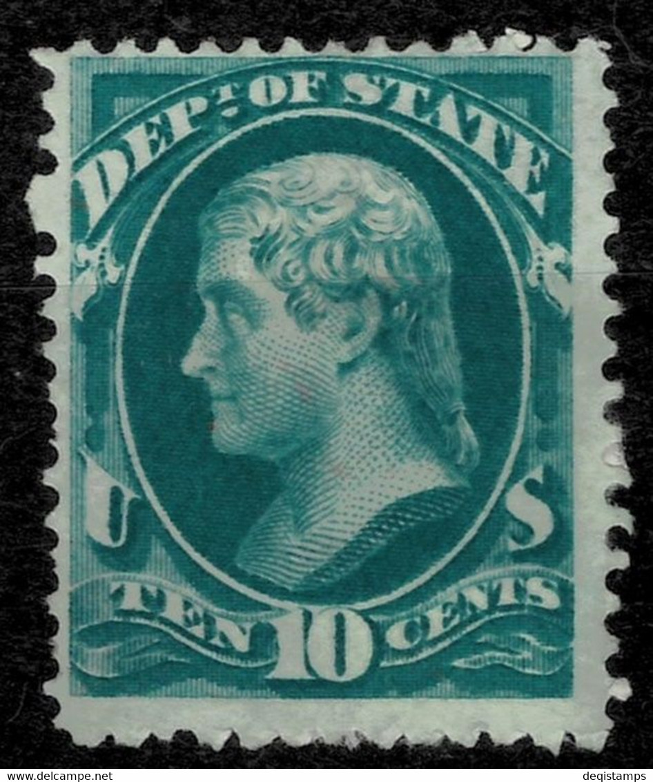 United States 1873 ☀ Dept. Of State 10c / Mi 160 E ☀ MNG - Unused Stamps