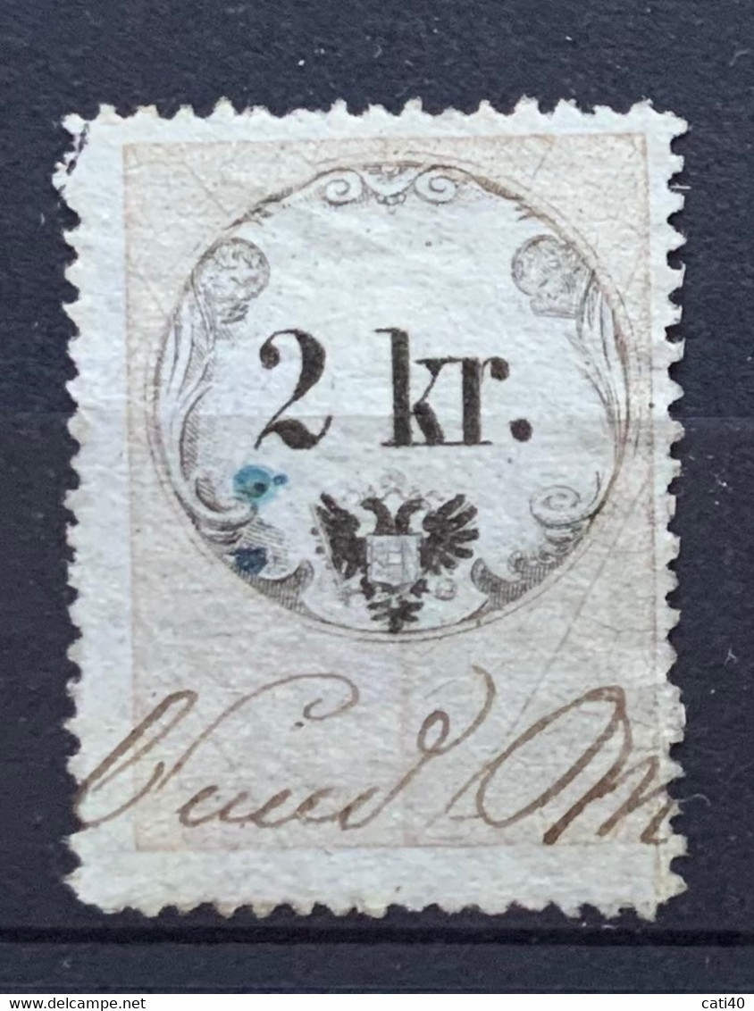 AUSTRIA  STEMPELMARKE MARCHE DA BOLLO  - 2 Kr - Fiscaux