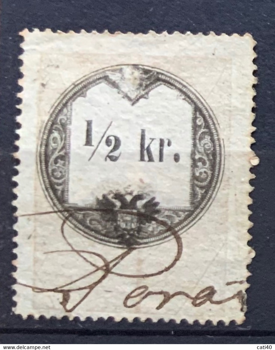 AUSTRIA  STEMPELMARKE MARCHE DA BOLLO  - 1/2 Kr - Fiscaux