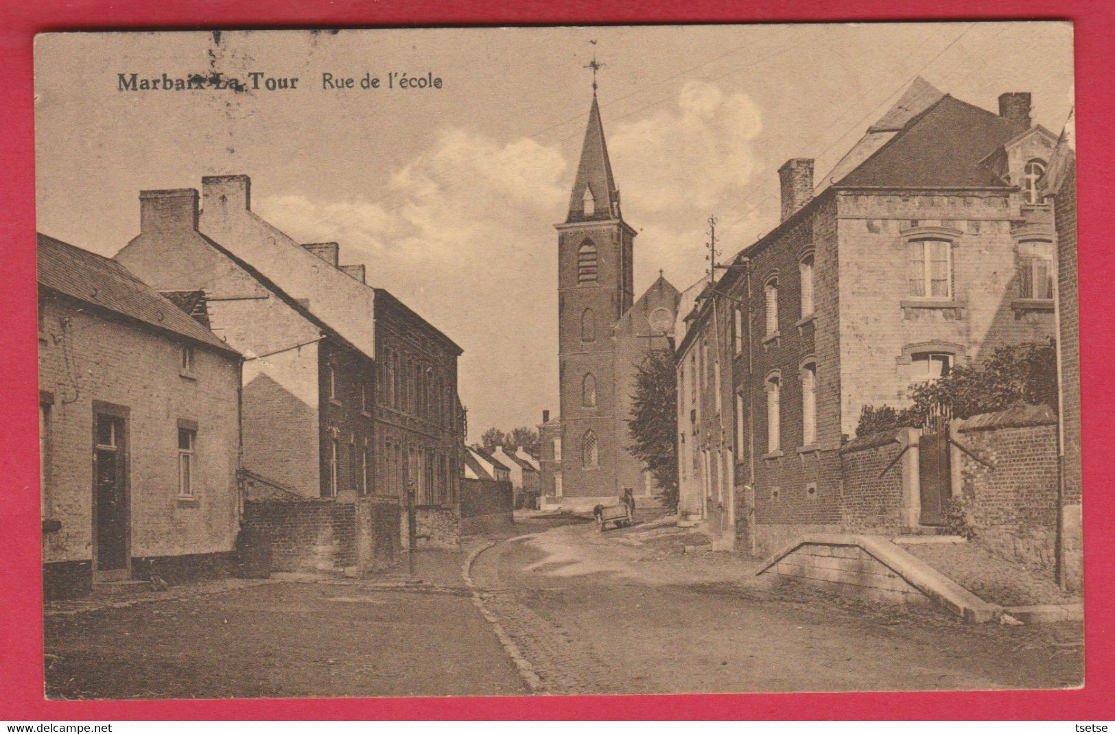 Marbaix-la-Tour - Rue De L'école - 1930 ( Voir Verso  ) - Ham-sur-Heure-Nalinnes