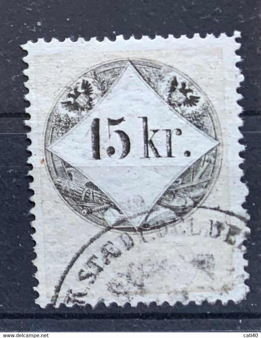 AUSTRIA  STEMPELMARKE MARCHE DA BOLLO  - 15 Kr - Fiscaux