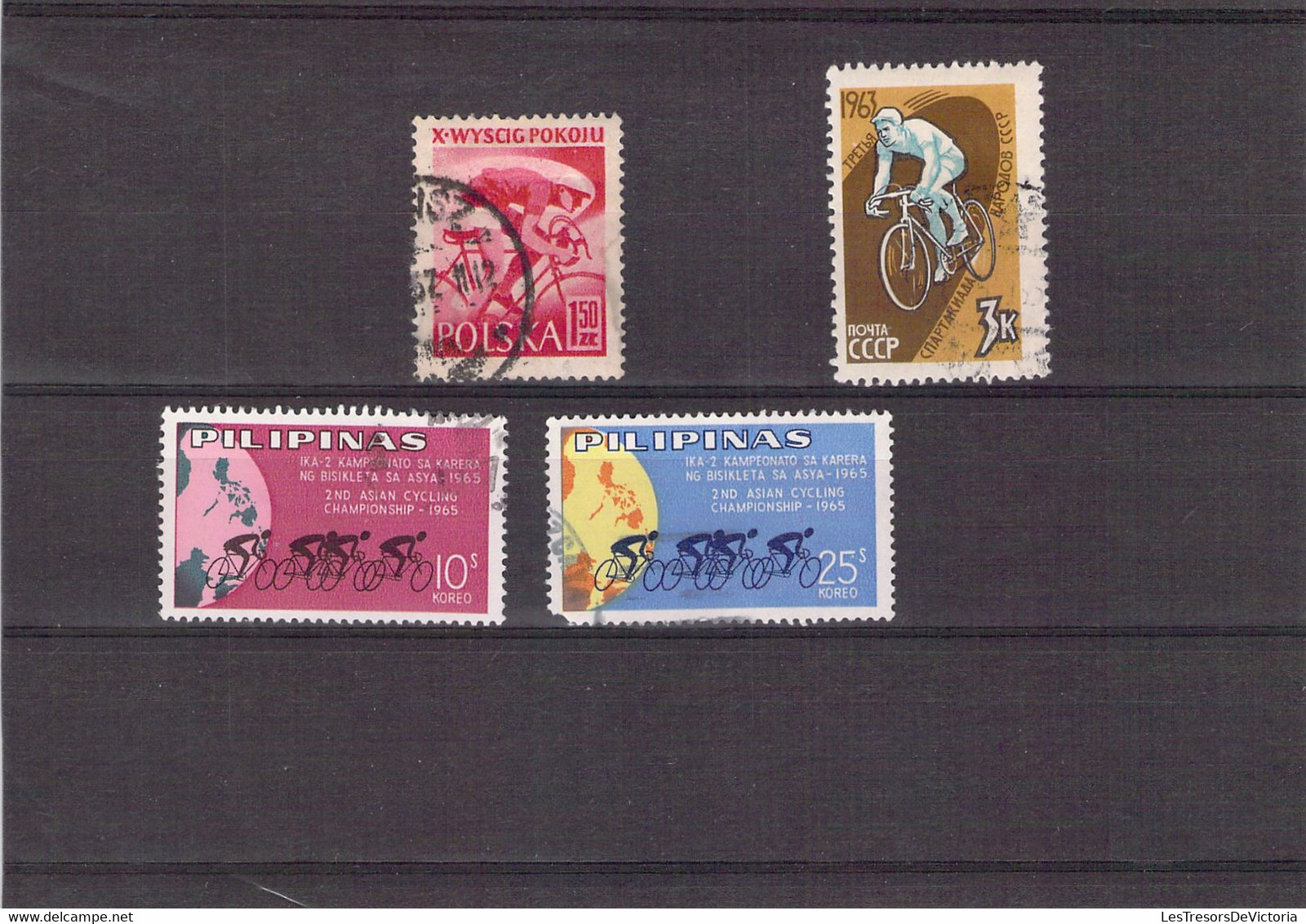 Lot De Timbres Thème Cyclisme - Cycling