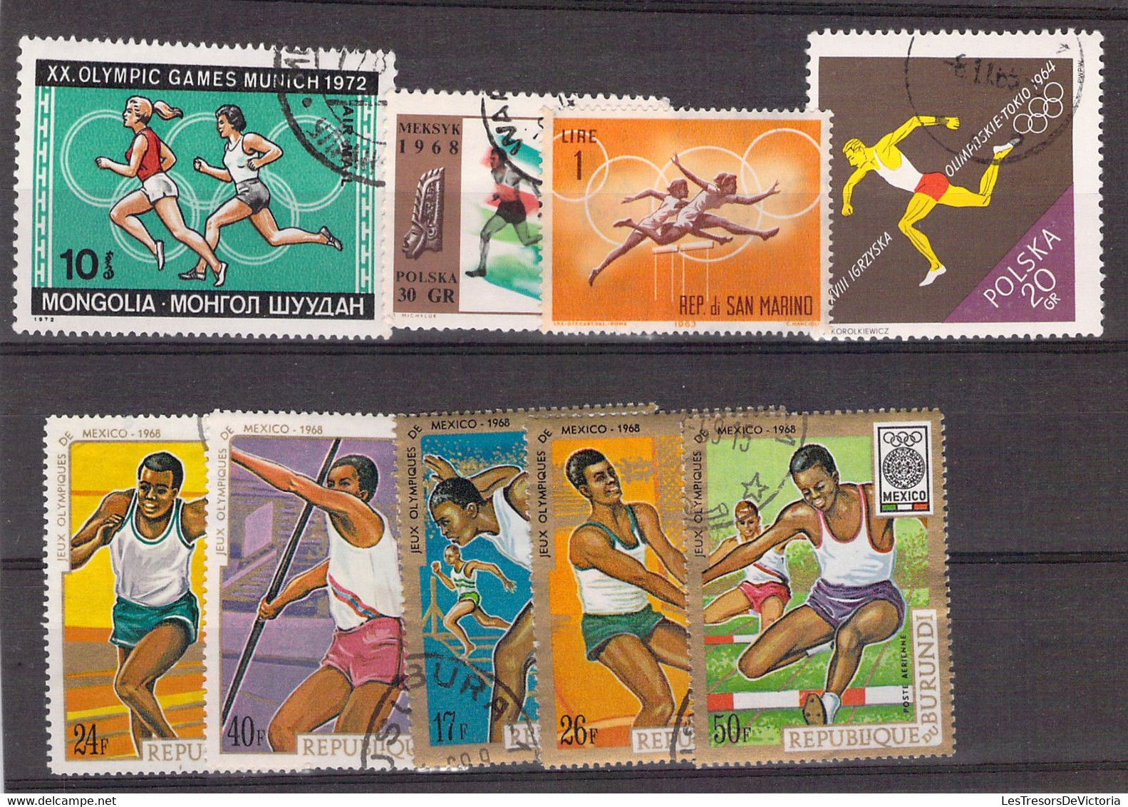 Lot De Timbres Thème Athlétisme - Leichtathletik