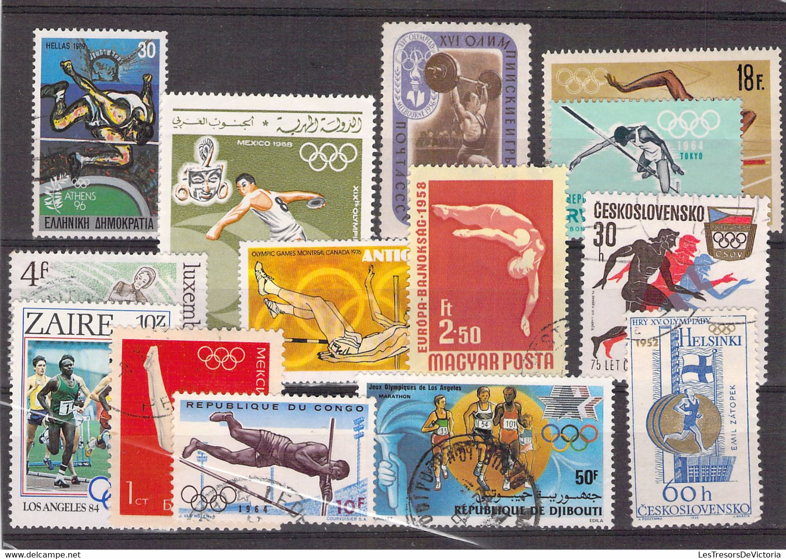 Lot De Timbres Thème Athlétisme - Athletics