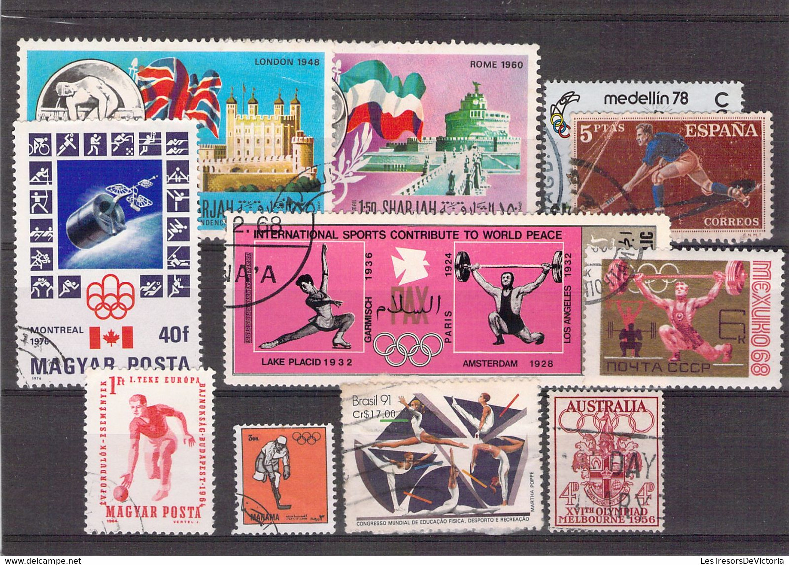 Lot De Timbres Thème Athlétisme - Athletics