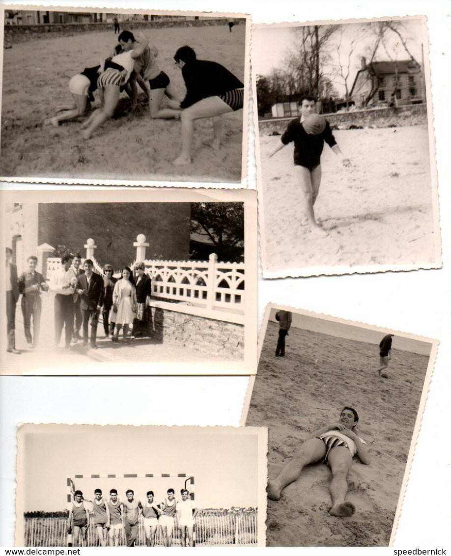 28638 Lot 20 Photos Plage De Saint Nazaire  44 France 1963  - Hôtel Restaurant  " A Mon Idée "  Garçon Jeux Phare - Luoghi