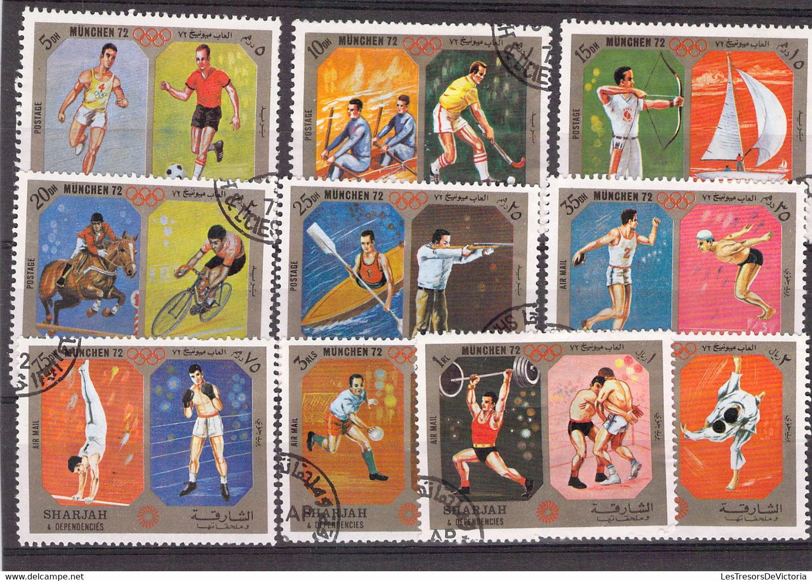 Lot De Timbres Thème Tous Les Sports - Gimnasia