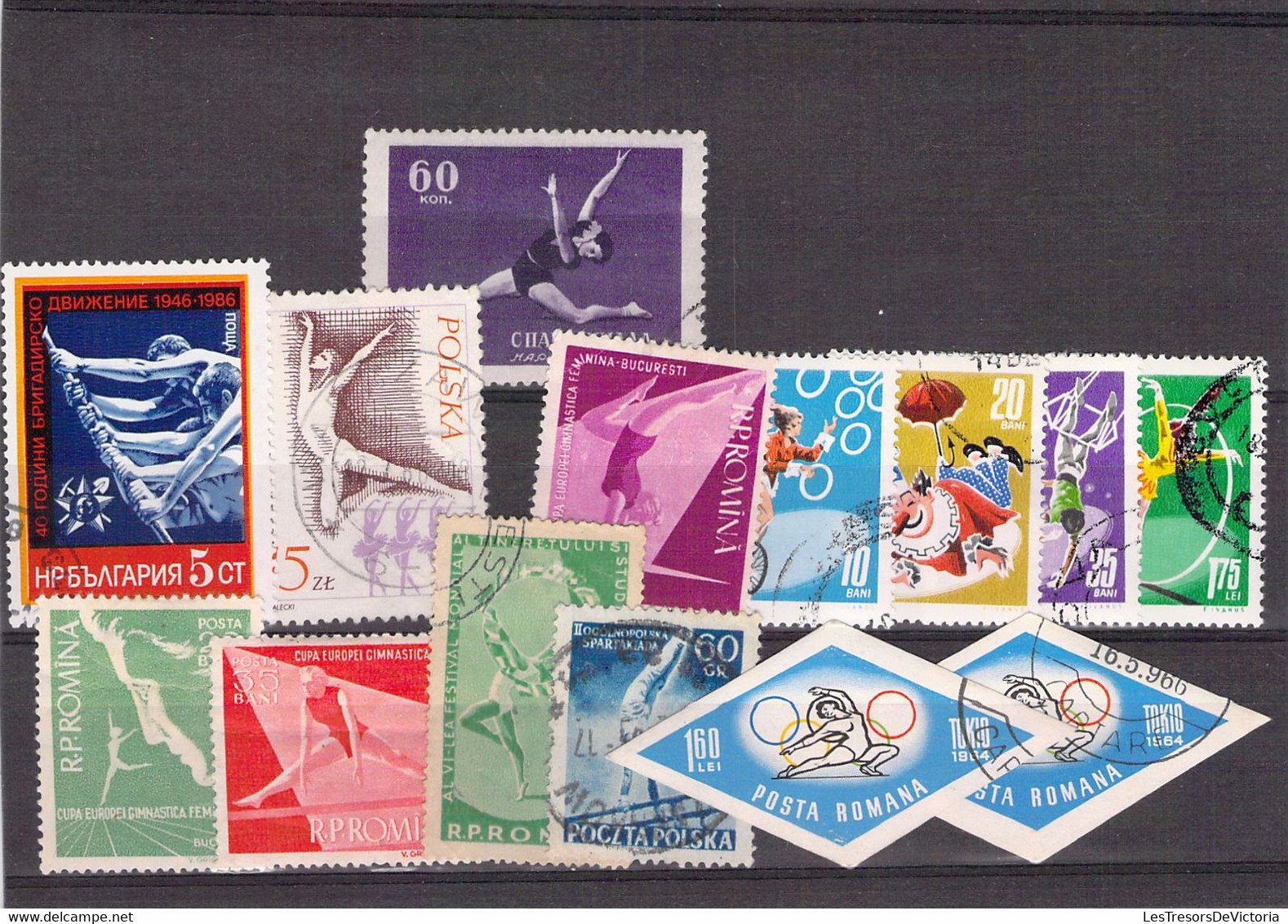 Lot De Timbres Thème Tous Les Sports - Ginnastica