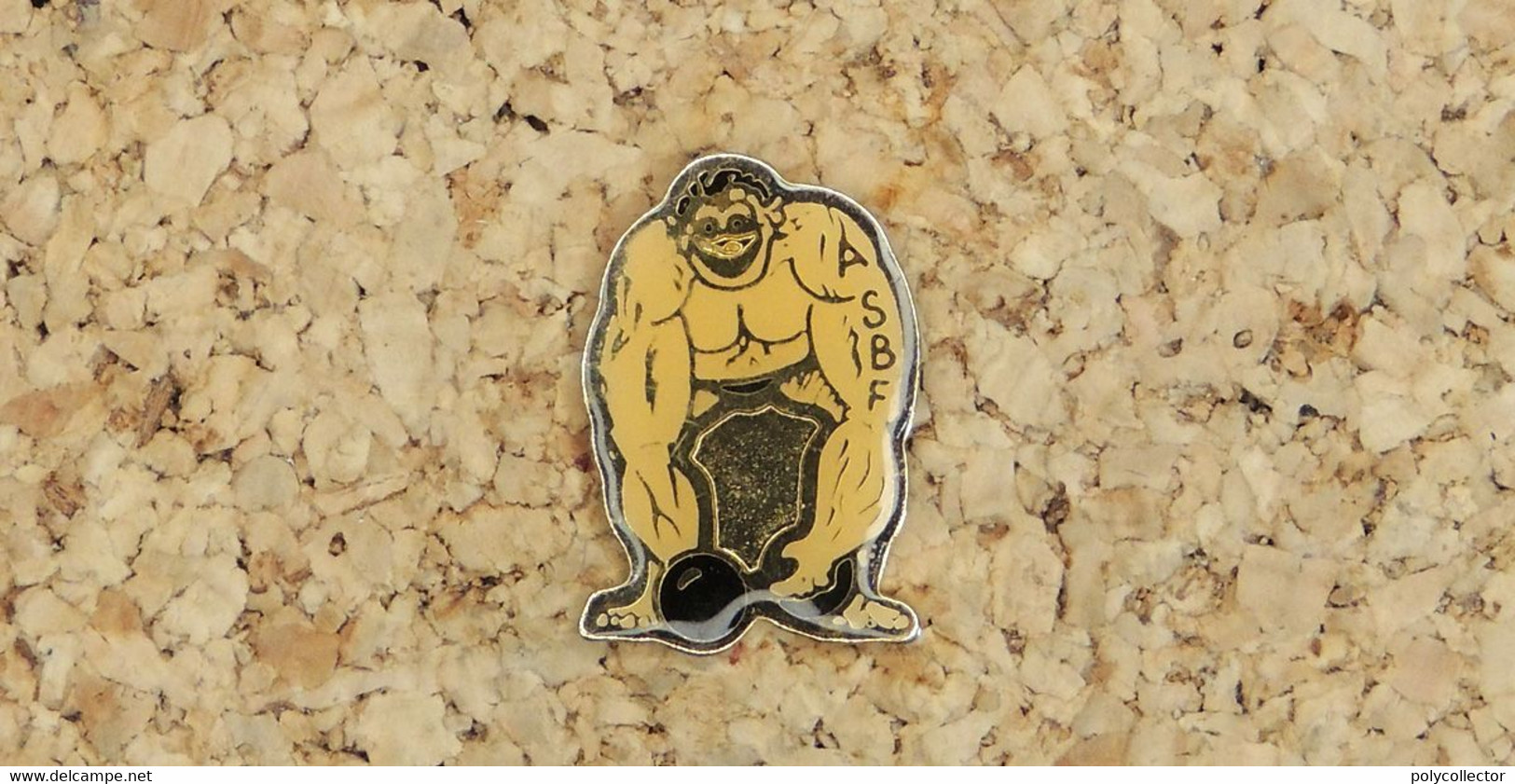 Pin's HALTEROPHILIE ASBF - Verni époxy - Fabricant ARKOS - Weightlifting