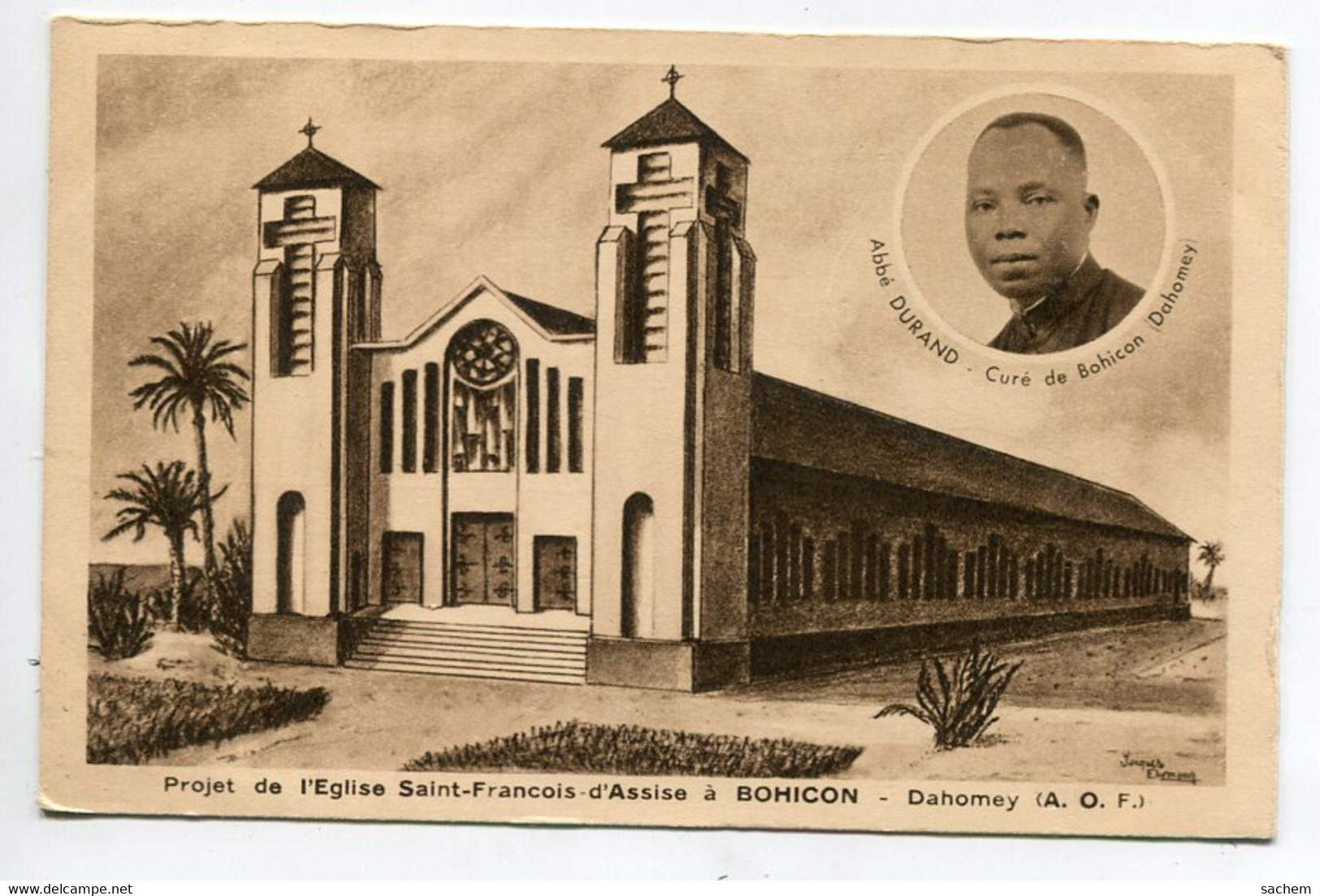 DAHOMEY BOHICON Projet Construction Eglise Saint Francois D'Assise  1930     / D01 2015 - Dahomey