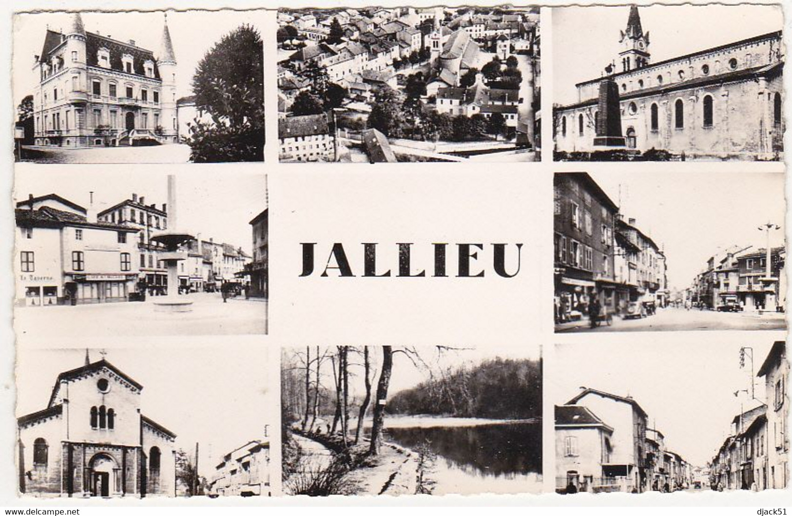 38 - Quelques Vues De JALLIEU (Isère) - 1957 - Jallieu