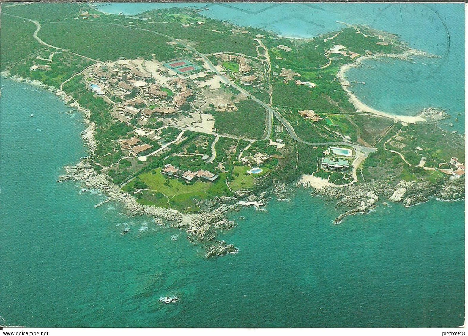 Porto Rotondo (Olbia) Veduta Aerea Punta Volpe, Cape Fox Aerial View, Vu Aerienne Du Cap Renard - Olbia