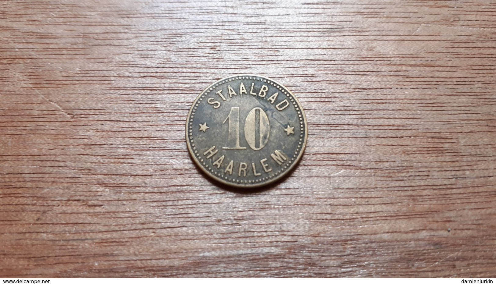 PAYS-BAS HAARLEM JETON 10 CENTS 0.10G  STAALBAD HAARLEM MAISON OUVERTE LE 29 OCTOBRE 1895 JUSQU'EN 1932 LIRE DESCRIPTIF - Firma's