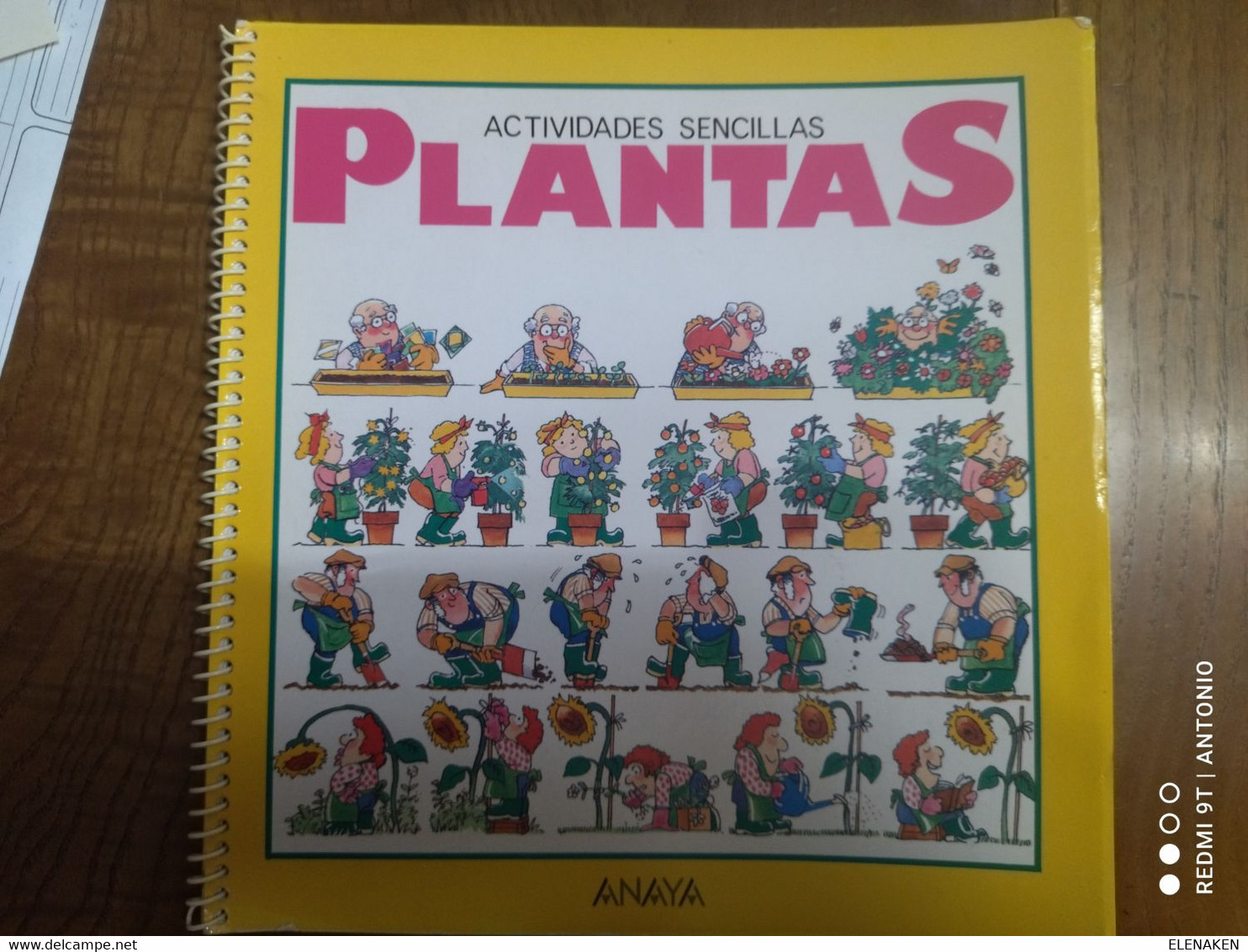 Libro Actividades Sencillas Plantas Ediciones Generales Anaya, Muy Bonito.24 Páginas, Usado, Pero Como Nuevo, Una Infima - Children's