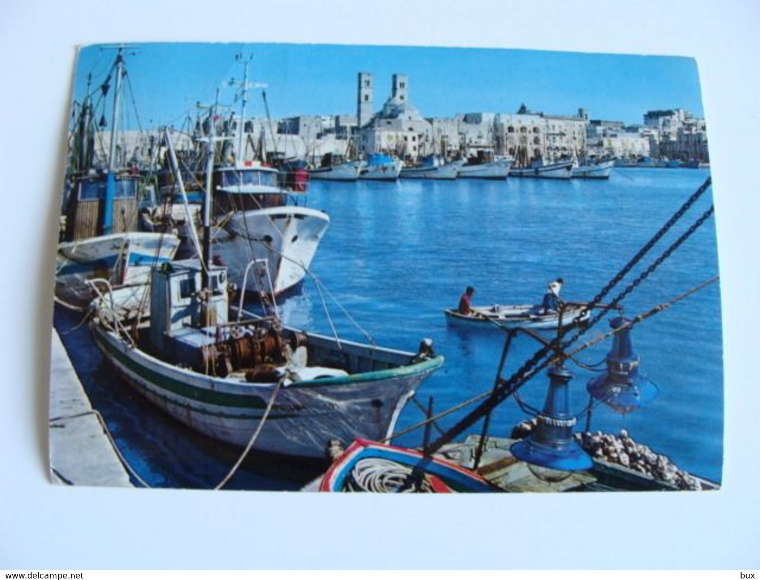 MOLFETTA  PORTO BARCA DA PESCA FISHING BOATS BATEAUX DE PECHE BOTES BARCOS DE PESCA  PUGLIA     VIAGGIATA  COME DA FOTO - Molfetta