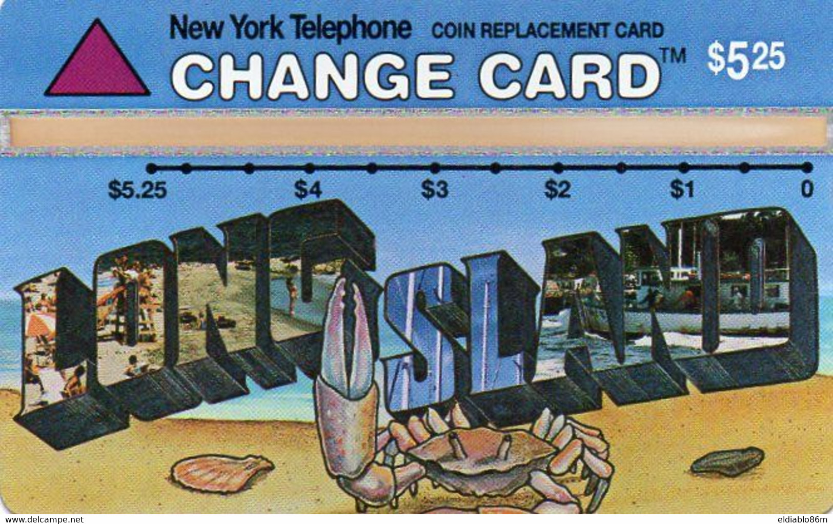 UNITED STATES - L&G - NYNEX - LONG ISLAND - 310E - MINT - CRAB - [1] Hologrammkarten (Landis & Gyr)