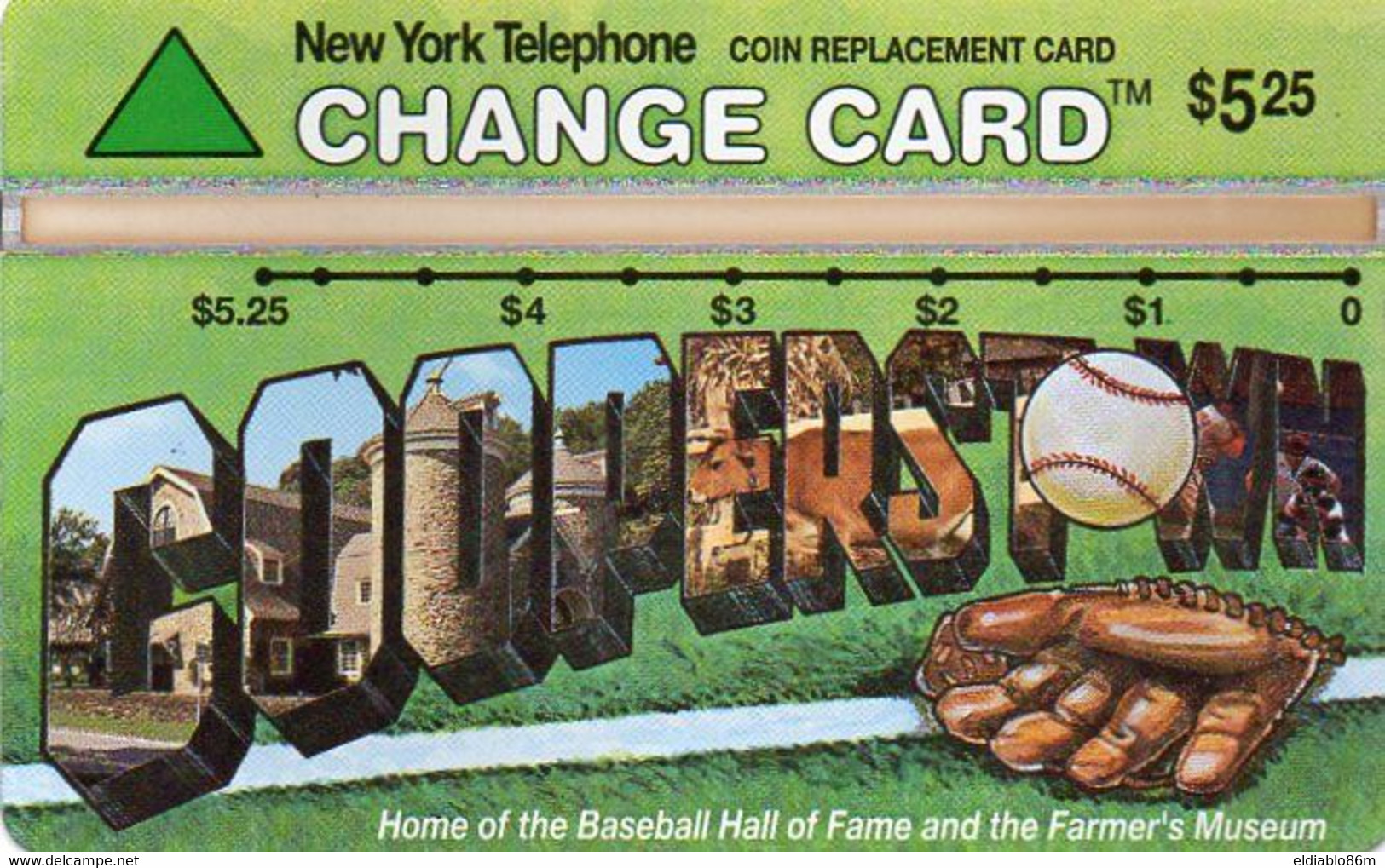 UNITED STATES - L&G - NYNEX - COOPERSTOWN - 310A - MINT - BASEBALL - Schede Olografiche (Landis & Gyr)