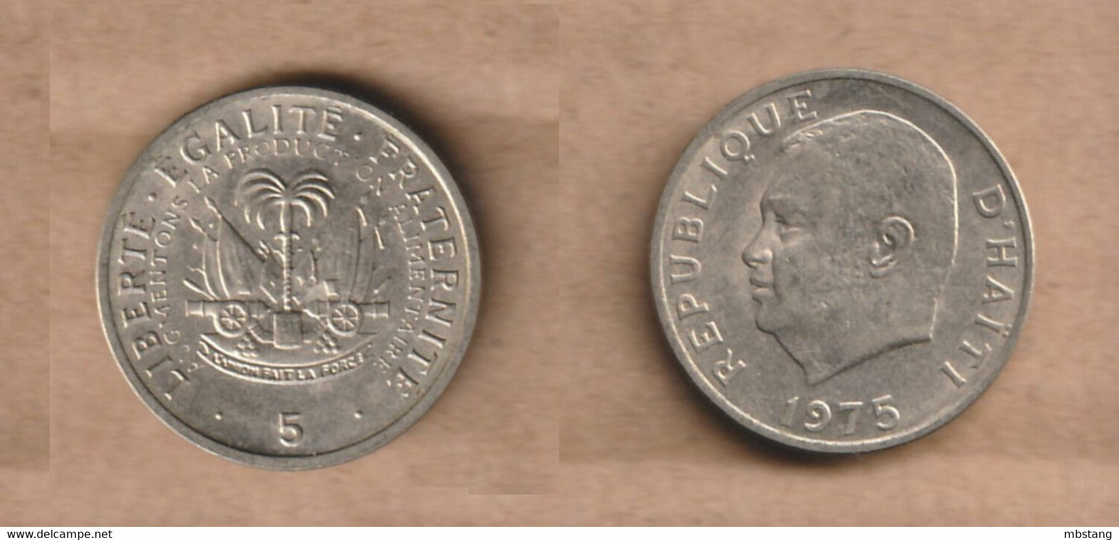 HAITI  5 Centimes (FAO) 1975 KM# 119, Schön# 49 - Haïti