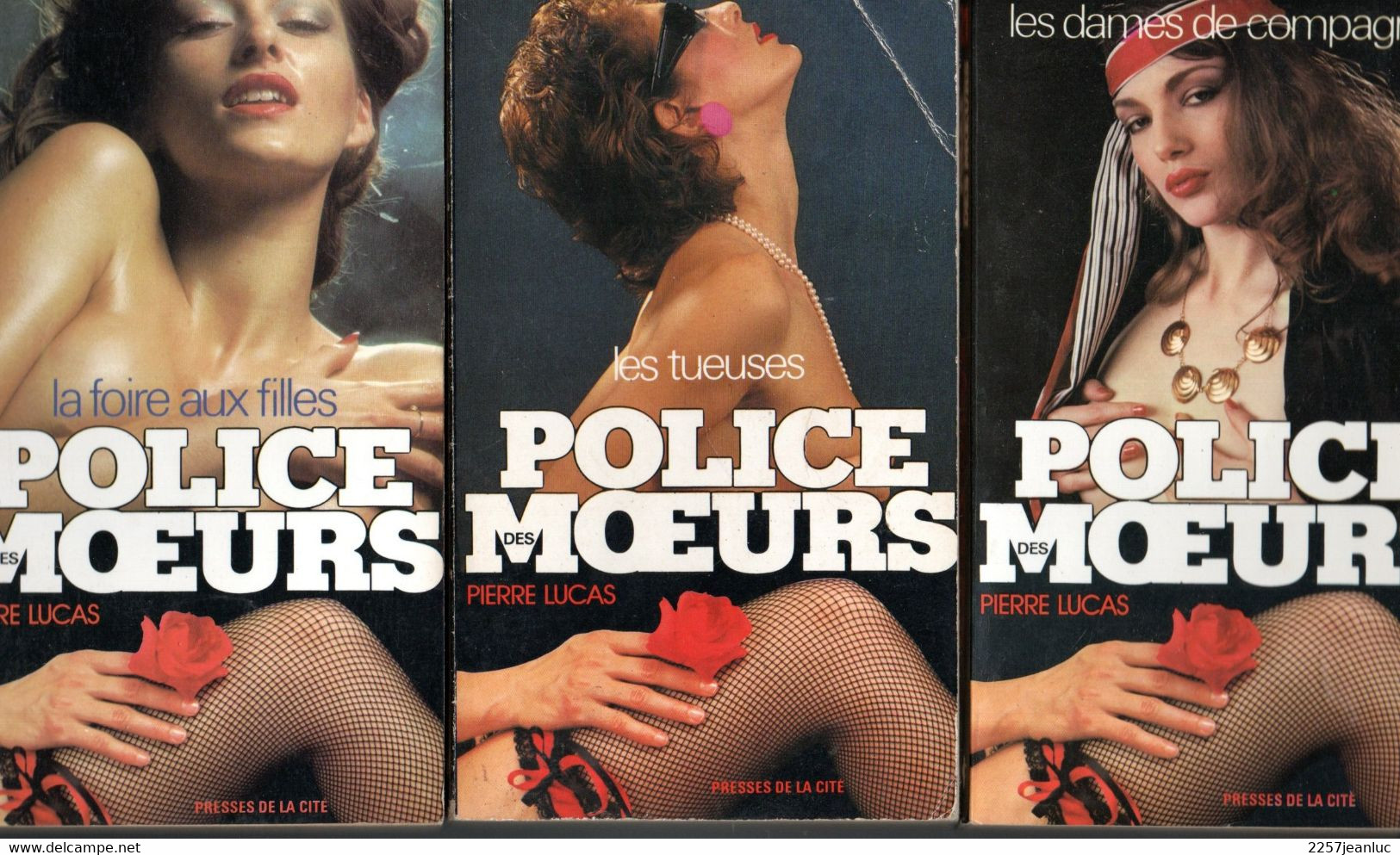 3 Romans  Police Des Moeurs  De Pierre Lucas N: 12.21.61  Editions Presses De La Cité De 1980/86 - Presses De La Cité
