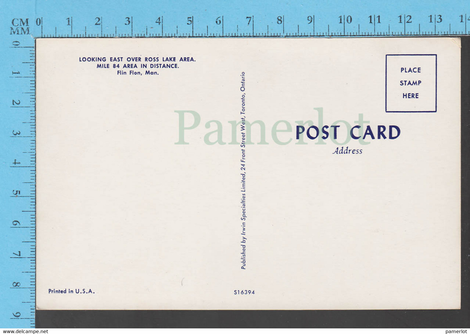 Postcard-Flin Flon, Man, Canada, Looking East Over Ross Lake Area View -  Carte Postale - Other & Unclassified