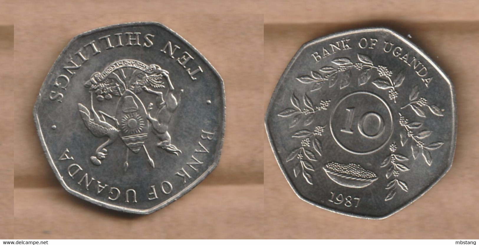 UGANDA  10 Shillings 1987 Stainless Steel • 5.70 G • ⌀ 26 Mm KM# 30 - Uganda