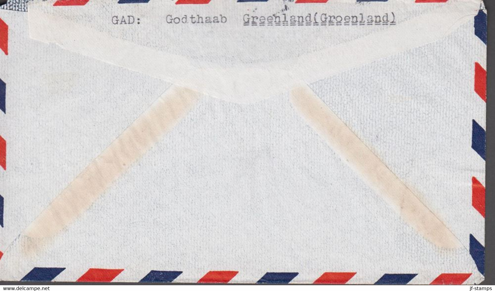 1941. GRØNLAND. Beautiful Censored Cover From GODTHAAB 16-4-1941 To Klampenborg. Ae-censor +  ... (Michel 7+) - JF518224 - Lettres & Documents