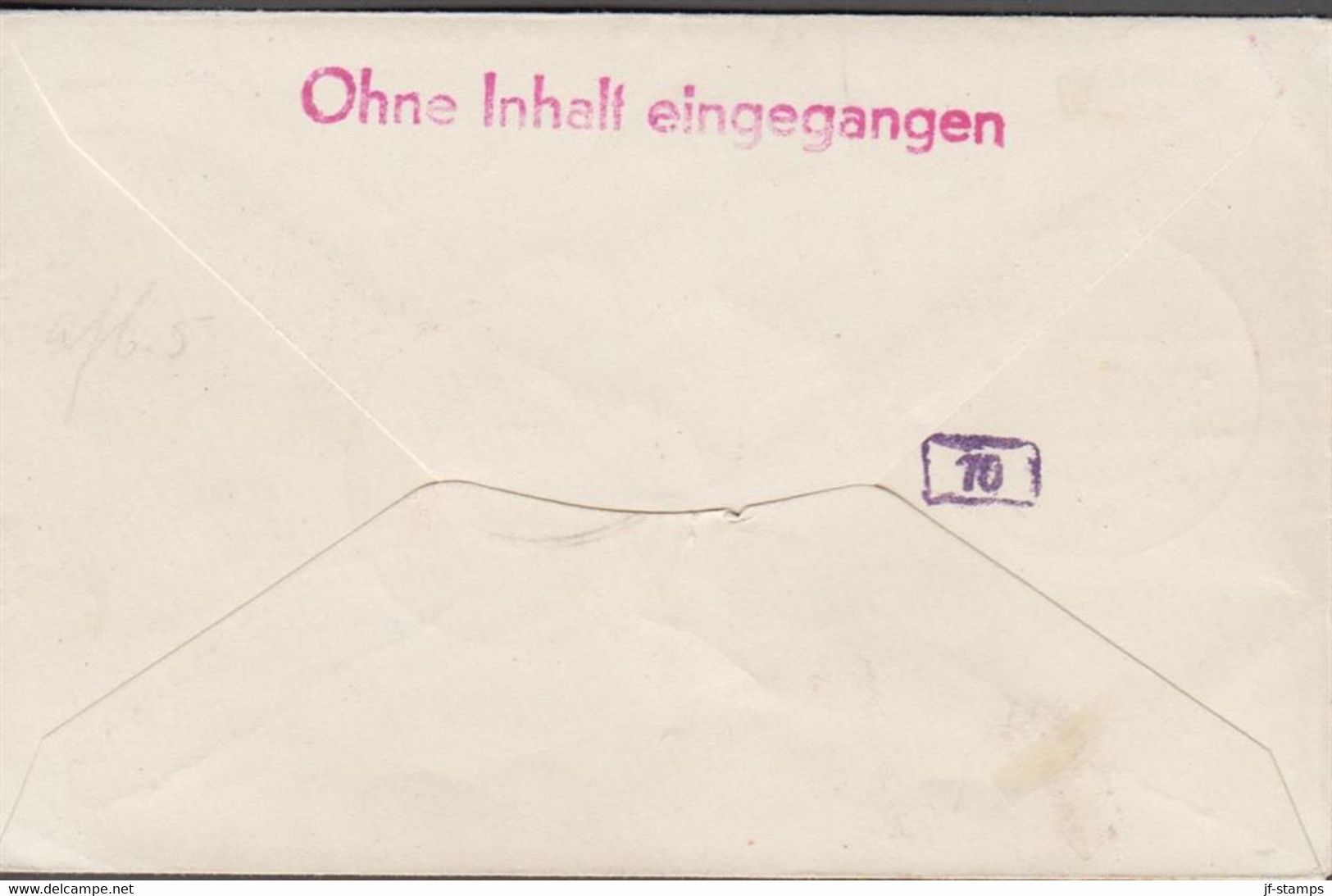 1941. GRØNLAND. Geprüft Oberkommando Der Wehrmacht.__ Beautiful Small Censored Cover From  CHR... (Michel 2+) - JF518225 - Lettres & Documents