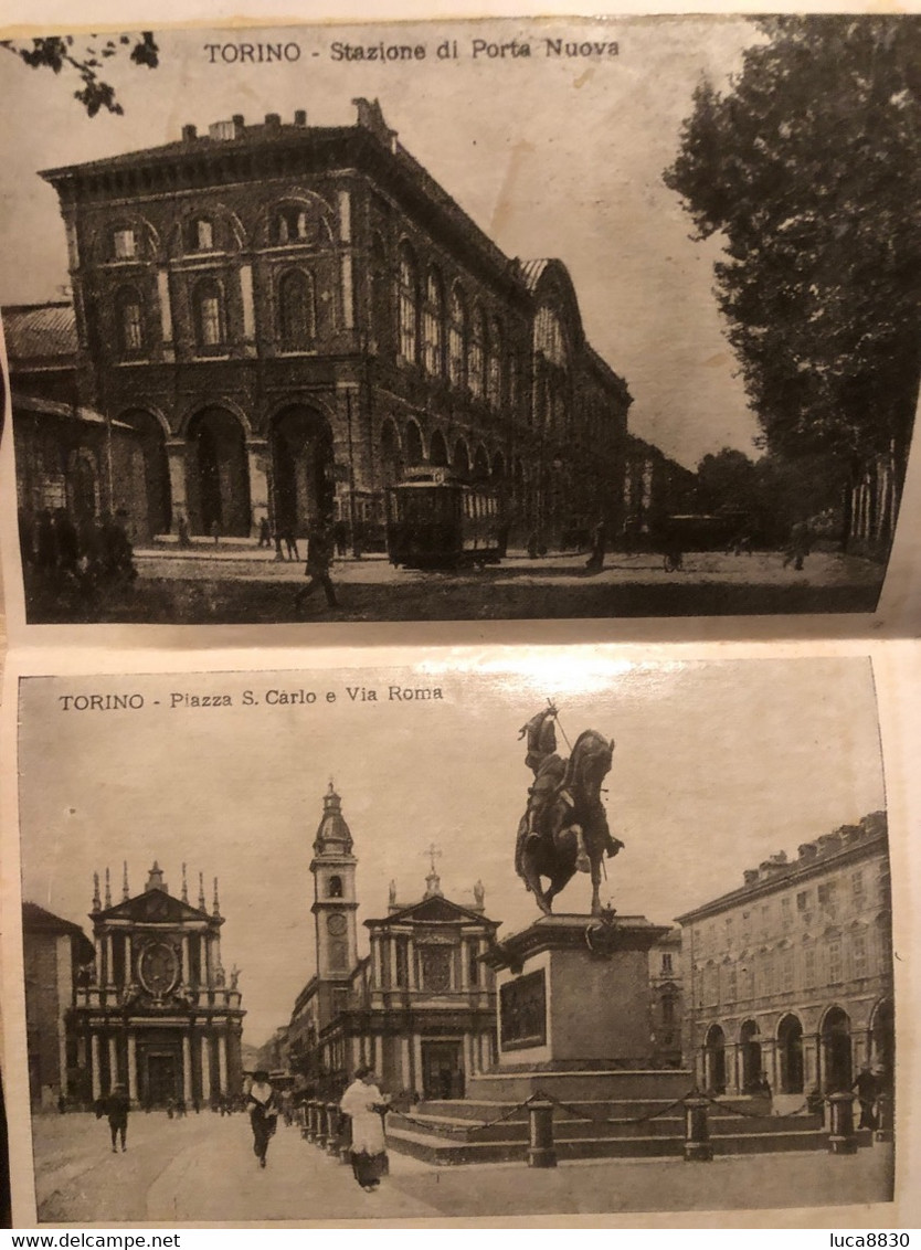 Torino Blocchetto Turistico Con Immagini Tram Treno - Transports