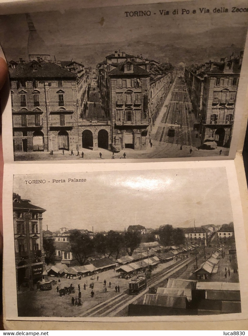 Torino blocchetto turistico con immagini tram treno