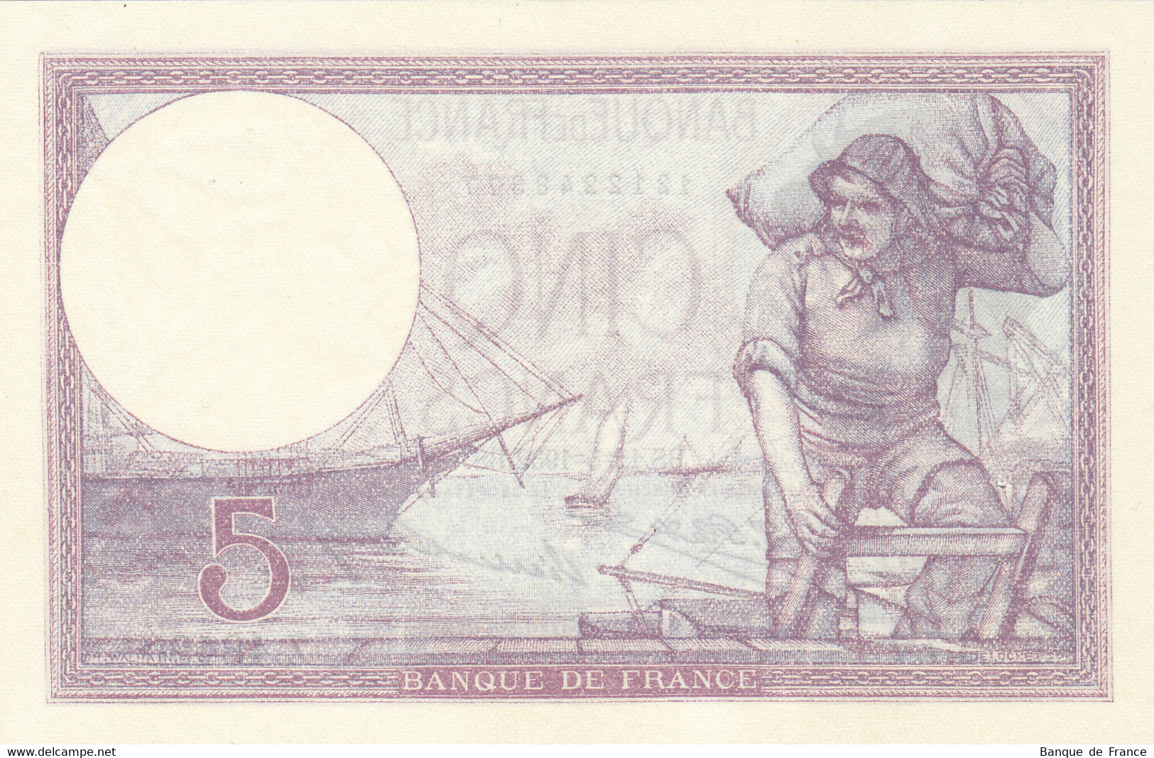 Billet 5 F Violet Du 12-5-1932 FAY 03.16 Alph. Z.48490 N° 377 SPL - 5 F 1917-1940 ''Violet''