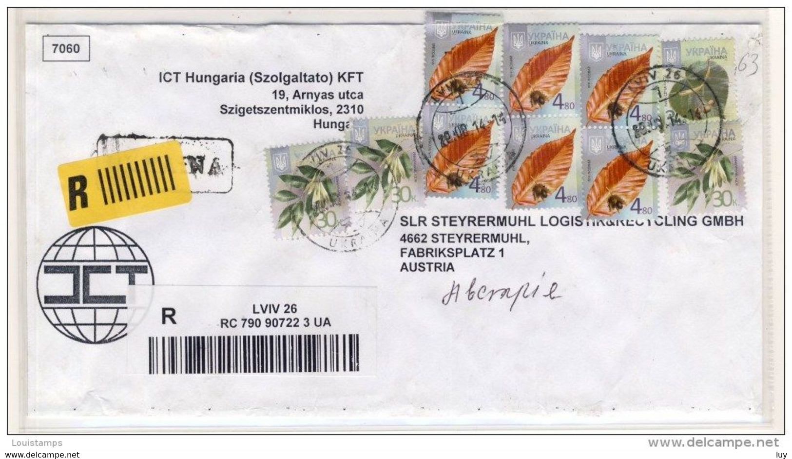 Hungary  - Registered Mail - 2014 - Refb3 - Covers & Documents