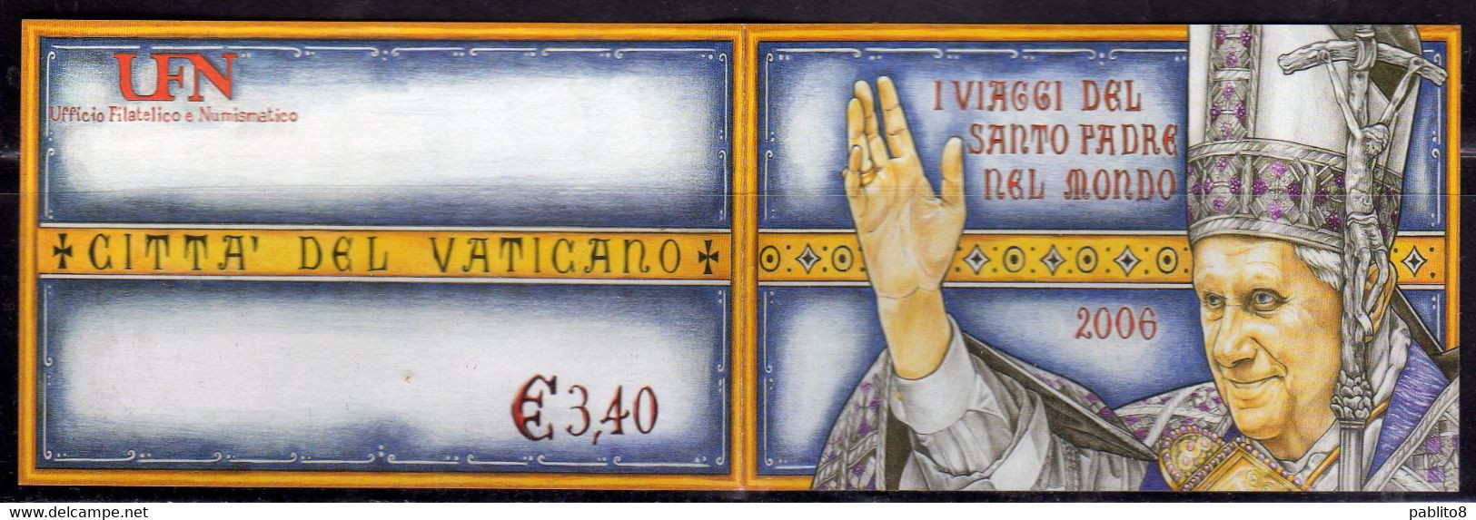 CITTÀ DEL VATICANO VATIKAN VATICAN CITY 2007 I VIAGGI DEL PAPA POPE TRAVELS LIBRETTO BOOKLET MNH - Postzegelboekjes