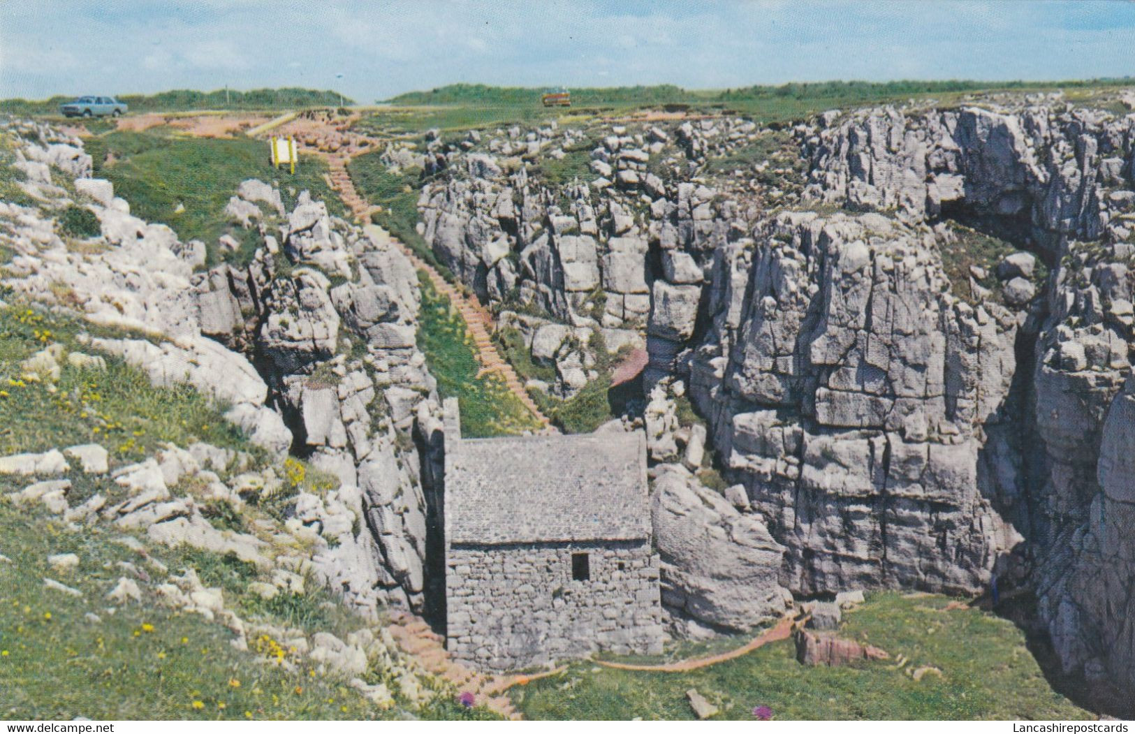 Postcard St Govan's Chapel Pembrokeshire / Dyfed My Ref B14582 - Pembrokeshire