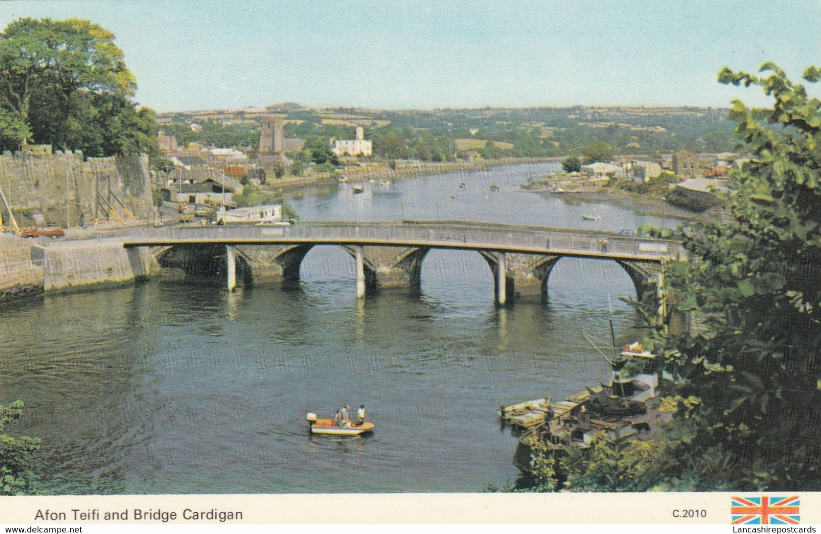 Postcard Afon Teifi And Bridge Cardigan  My Ref B14587 - Cardiganshire