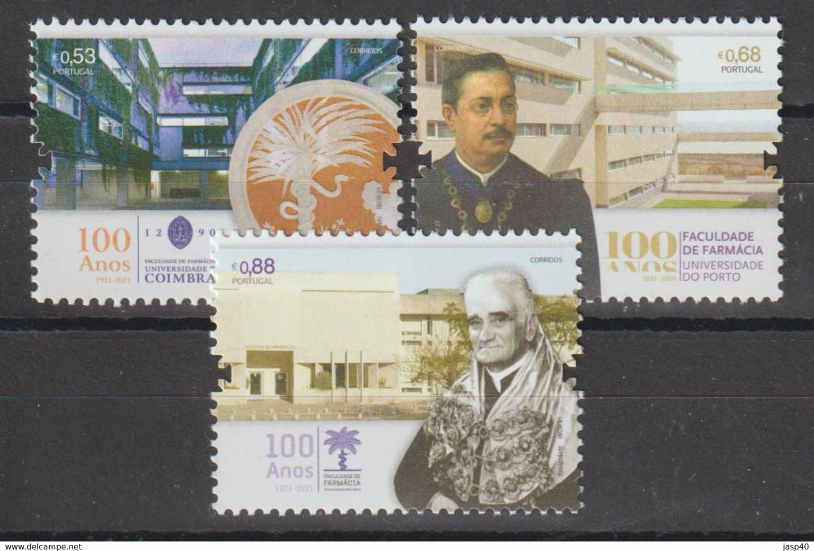 PORTUGAL - 100 ANOS DA FACULDADE DE FARMACIA - Used Stamps