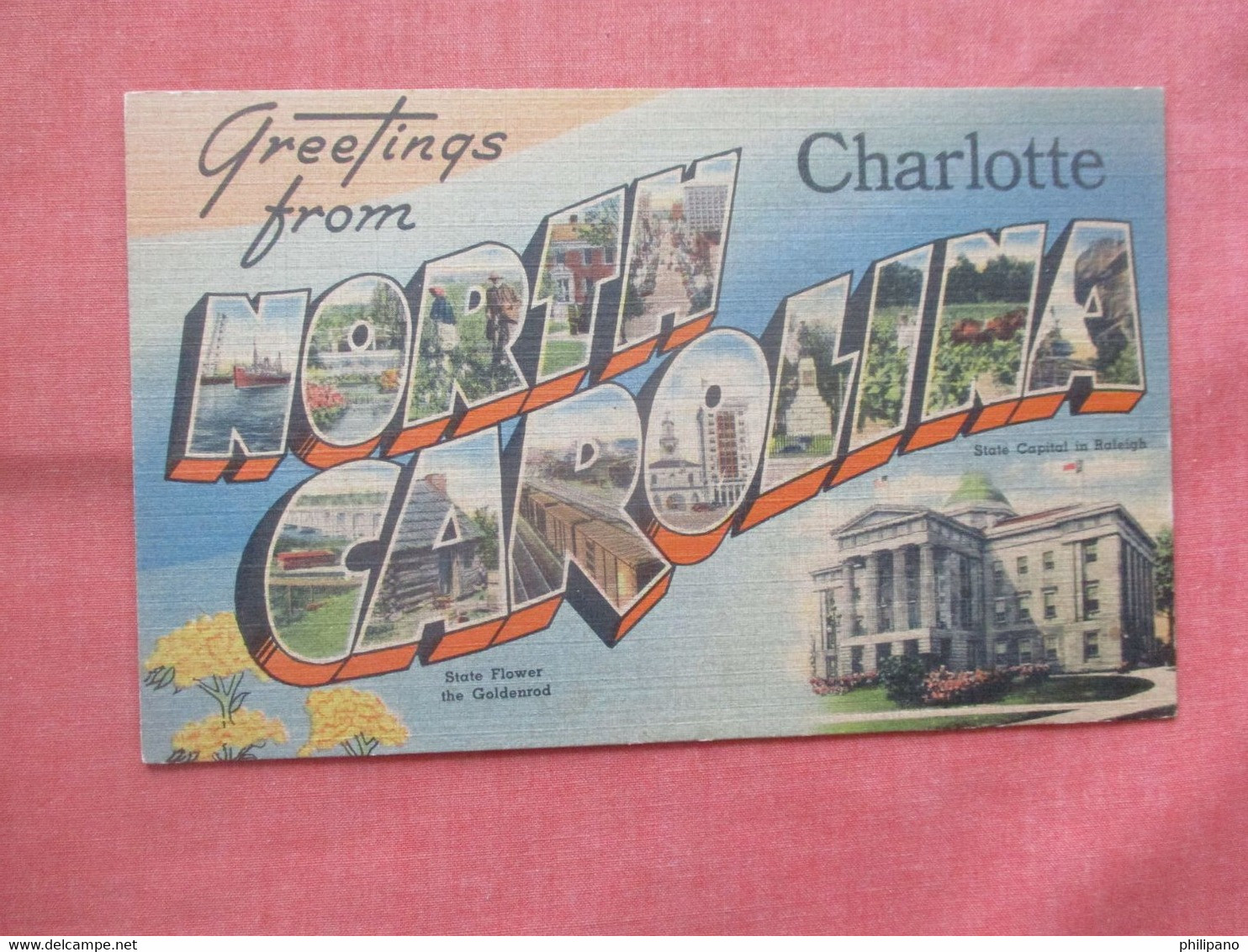 Greetings     Charlotte North Carolina > Charlotte  .  Ref 5523 - Charlotte