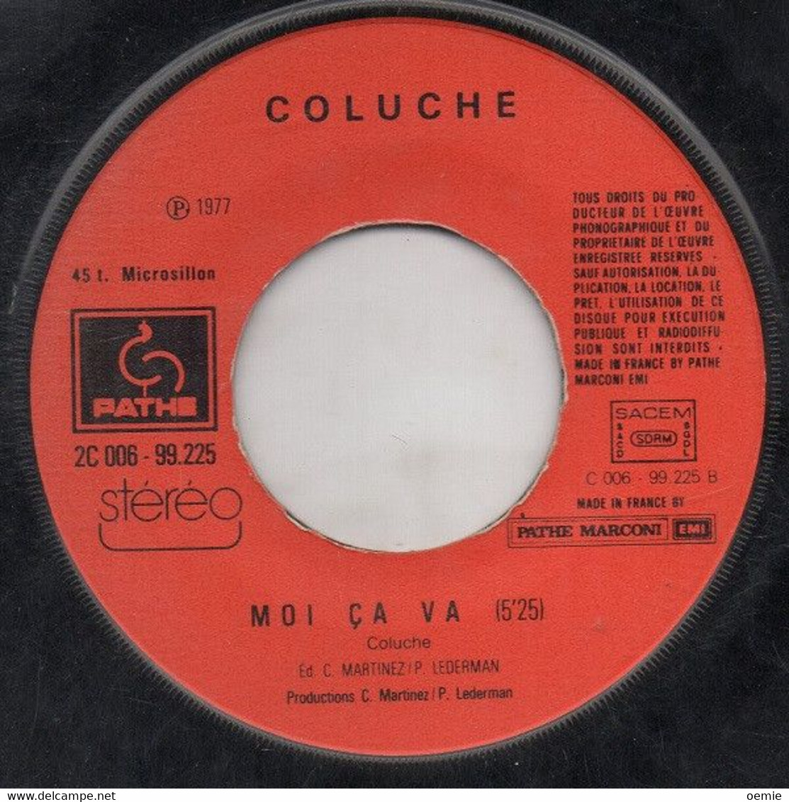 COLUCHE  °  MON PAPA  / MOI CA VA - Humor, Cabaret