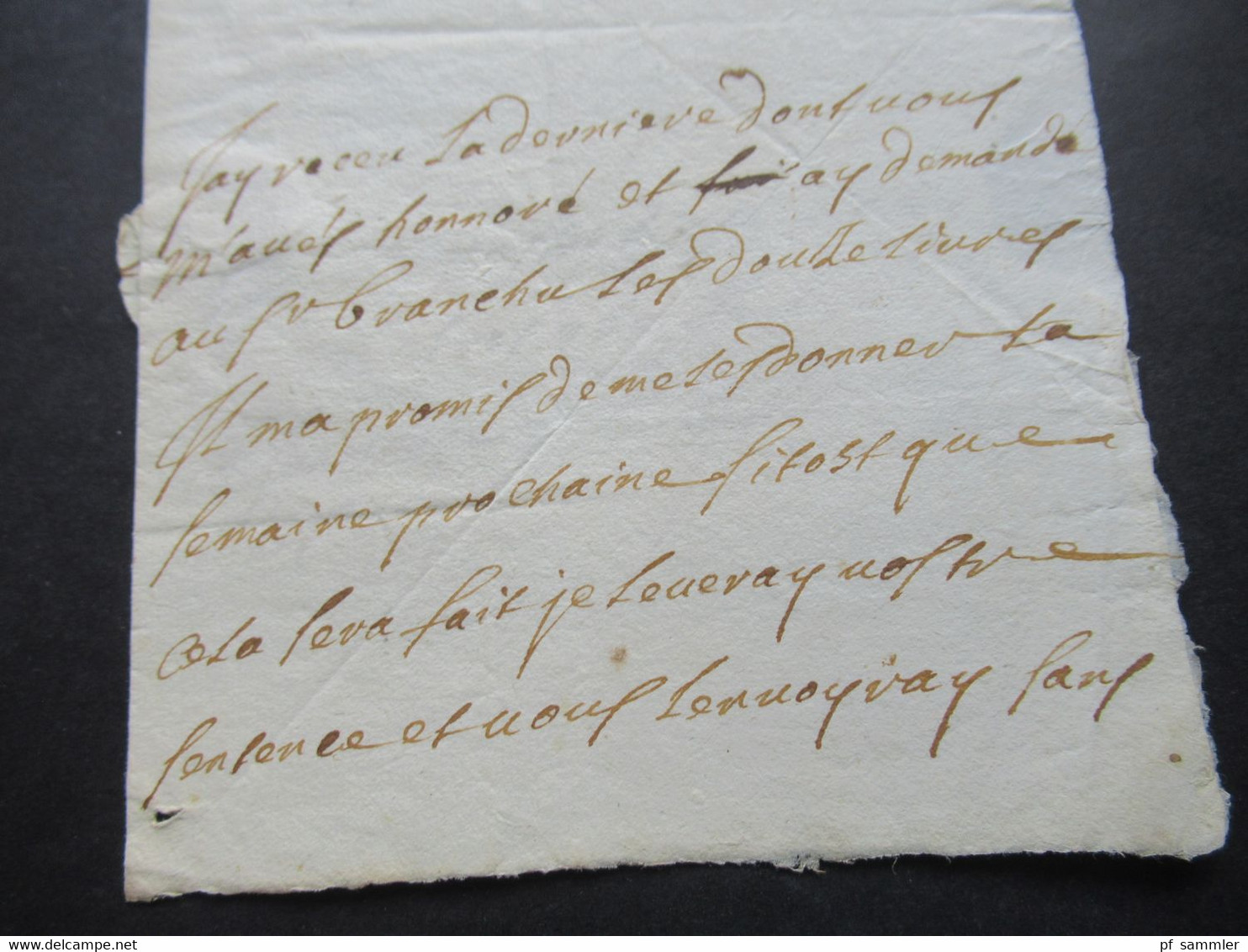 Saumur - Beaufort  Faltbrief Mit Inhalt / Lettre Aus Dem Jahre 1696 Mit Rotem Siegel - ....-1700: Precursors